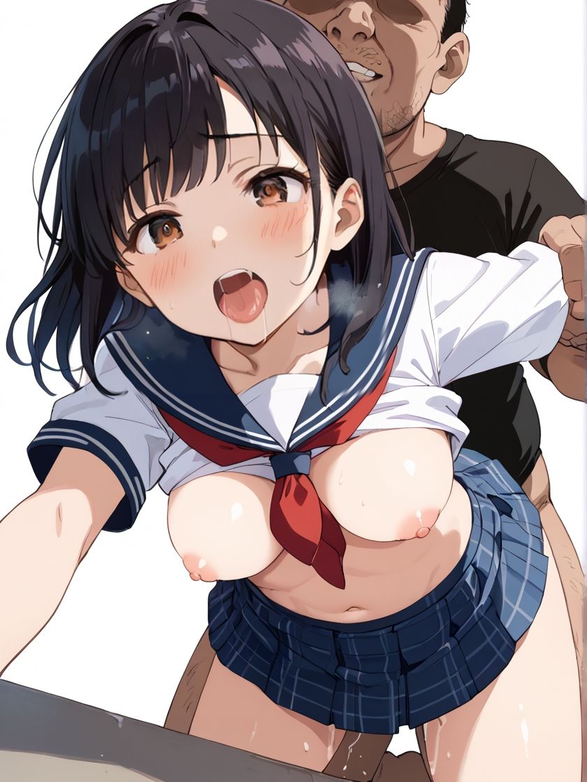 巨乳女子校生に中出し〜弱みを握られおじさん教師のセフレになり生ハメ放題される〜 サンプル3ページ目