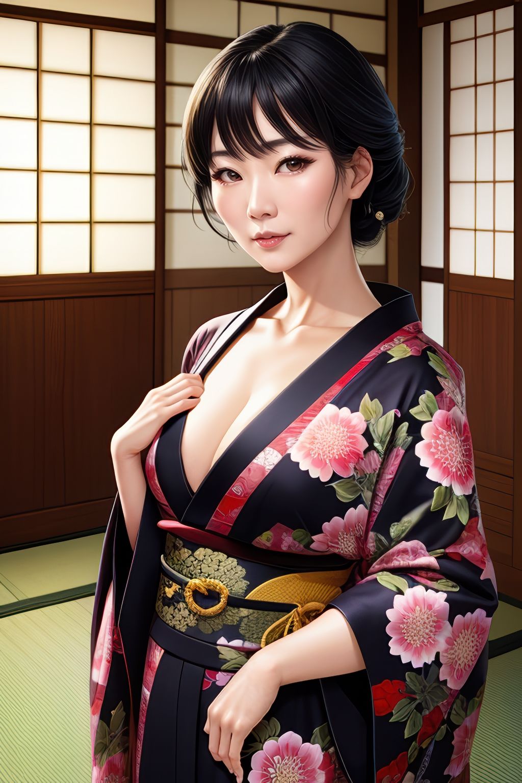 Japanese style 3D illustrations AI beauty photo book サンプル2ページ目