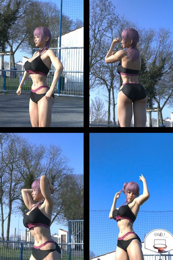 【TD100】最強のギャルキャバ嬢ボディビルダー『金城史恵（きんじょうふみえ）』の筋肉質ムキムキ写真集 Muscler-17 サンプル1ページ目