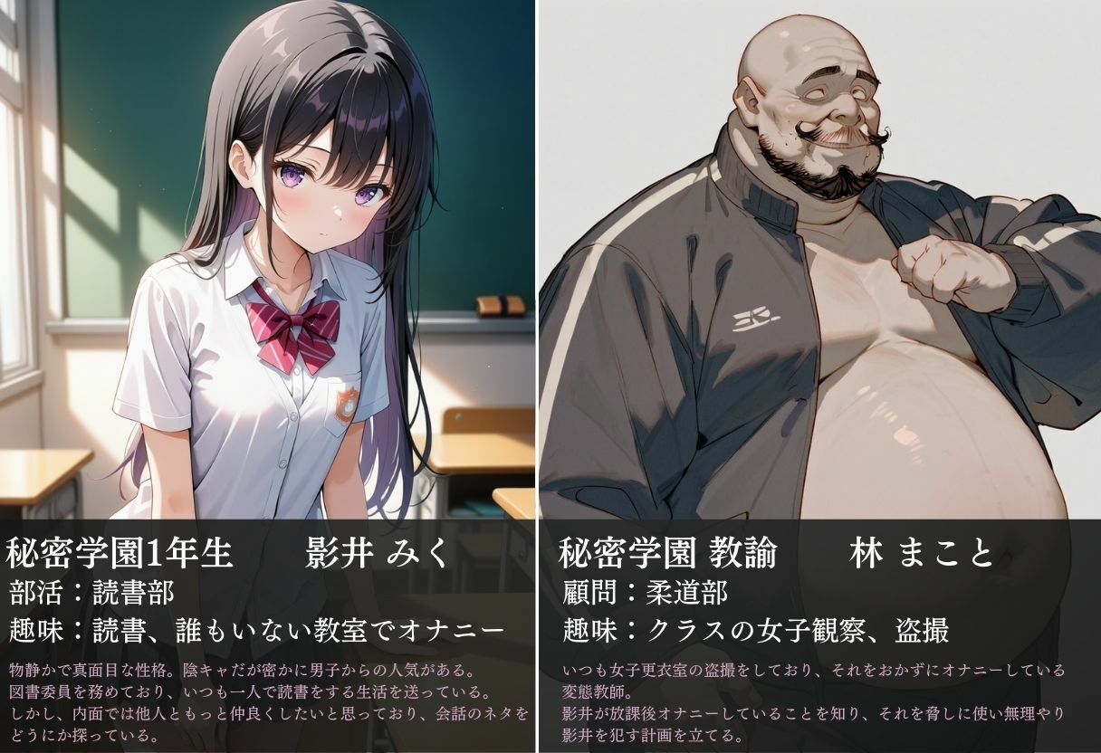 オナニーを盗撮された根暗女子が強●種付けされる話。 サンプル2ページ目