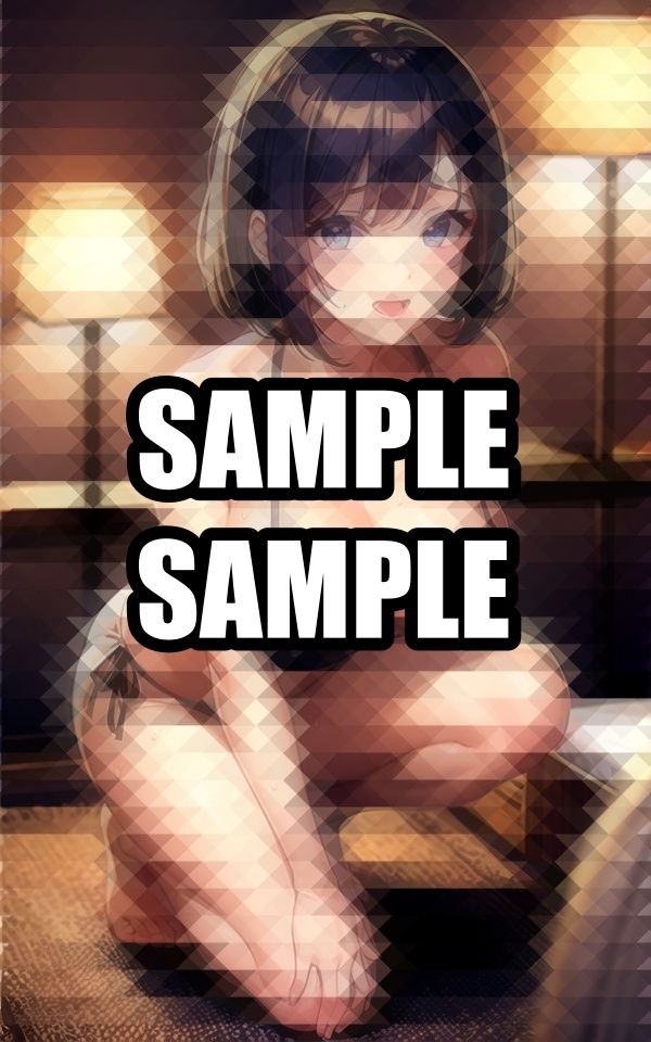 前のめりのメイド水着美女 サンプル4ページ目