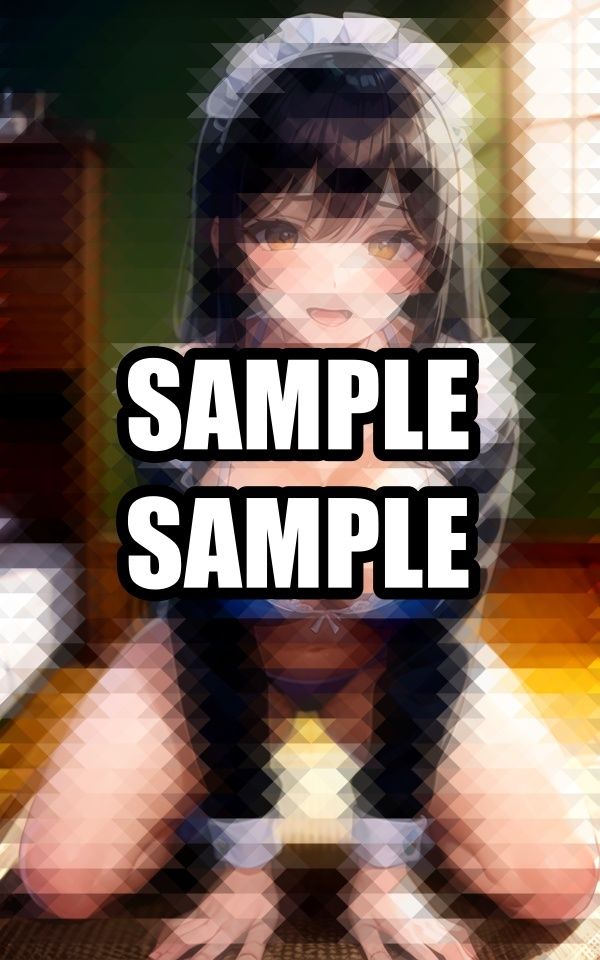 前のめりのメイド水着美女 サンプル6ページ目