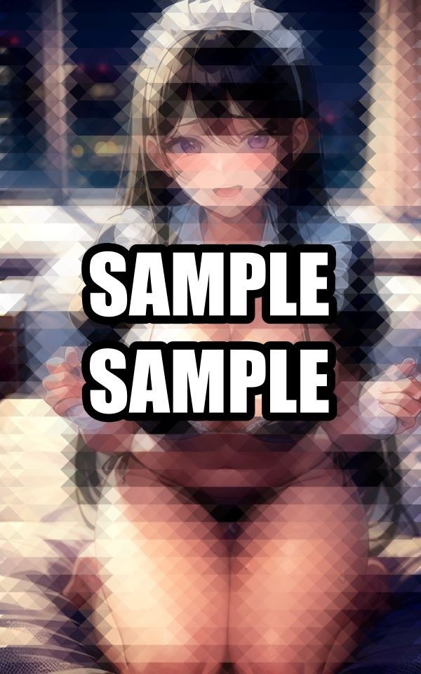 前のめりのメイド水着美女 サンプル8ページ目