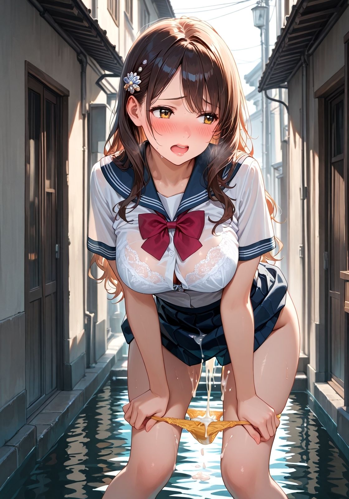俺のオナホ見て 〜こいつ中出しされた状態で歩いてました〜 サンプル6ページ目
