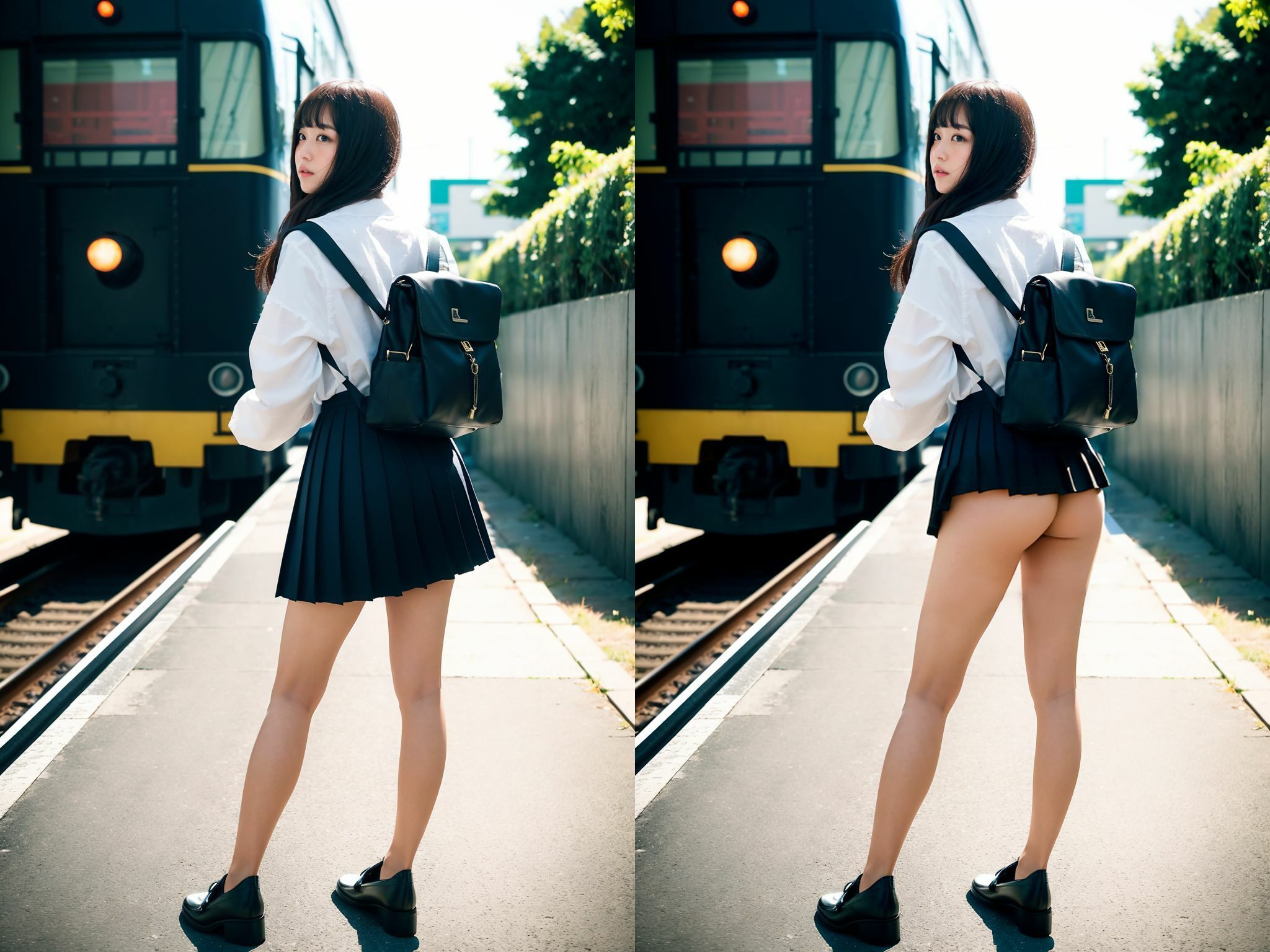 透視されちゃう女子校生たち サンプル1ページ目