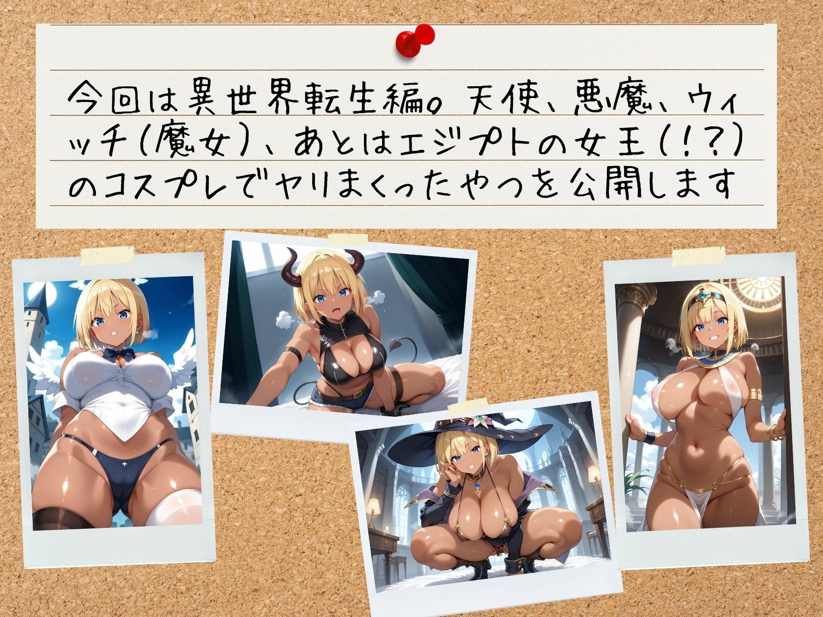 セフレの生ハメ写真公開します 金髪ショート爆乳黒ギャル 〜エリカ（21）〜 異世界転生編 サンプル2ページ目