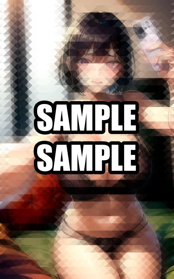 自撮りをしちゃう裏垢美女イラスト集 サンプル8ページ目