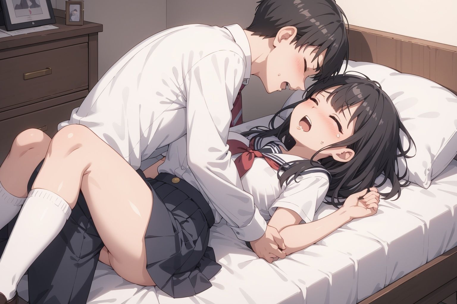 嫌がるJKに強●中出し サンプル7ページ目