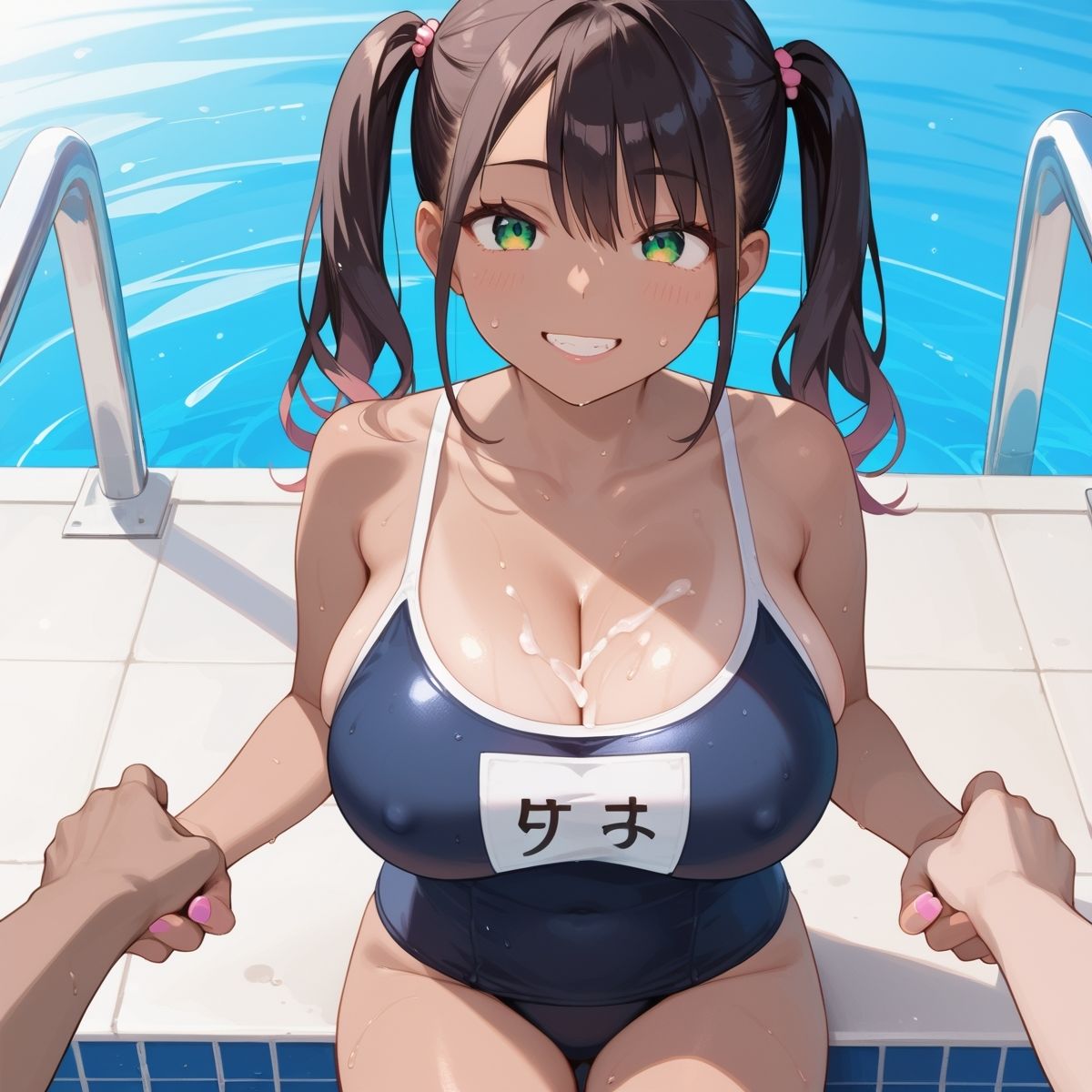 黒ギャル×スク水中出しパラダイス！【厳選画像205枚！】Vol.1 サンプル6ページ目