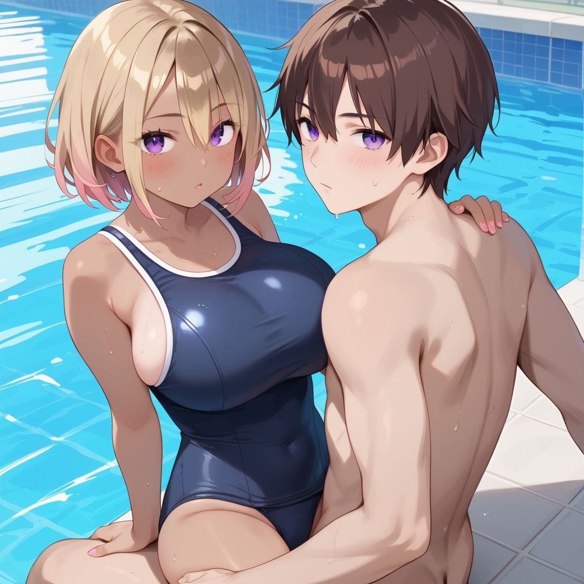 黒ギャル×スク水中出しパラダイス！【厳選画像205枚！】Vol.6 サンプル5ページ目