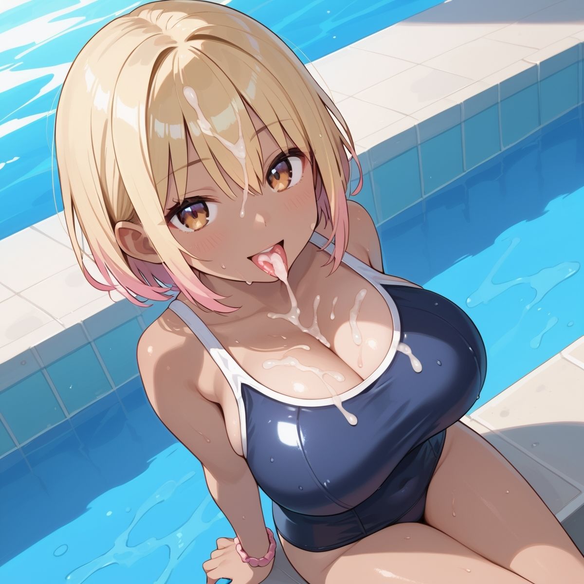 黒ギャル×スク水中出しパラダイス！【厳選画像205枚！】Vol.7 サンプル5ページ目