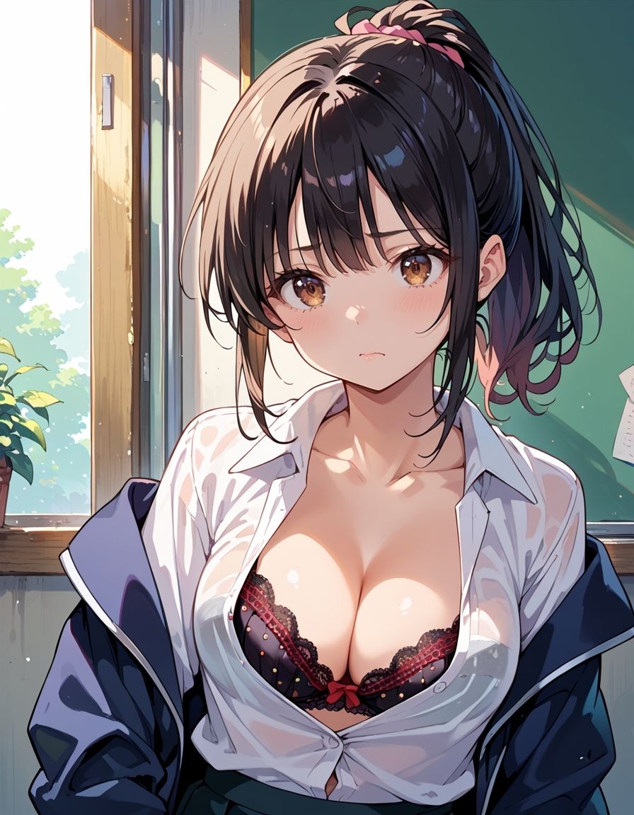 制服マジック -ポニーテールが揺らす制服の魔法- サンプル2ページ目