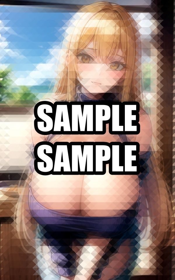 前かがみのニット美女イラスト集 サンプル1ページ目