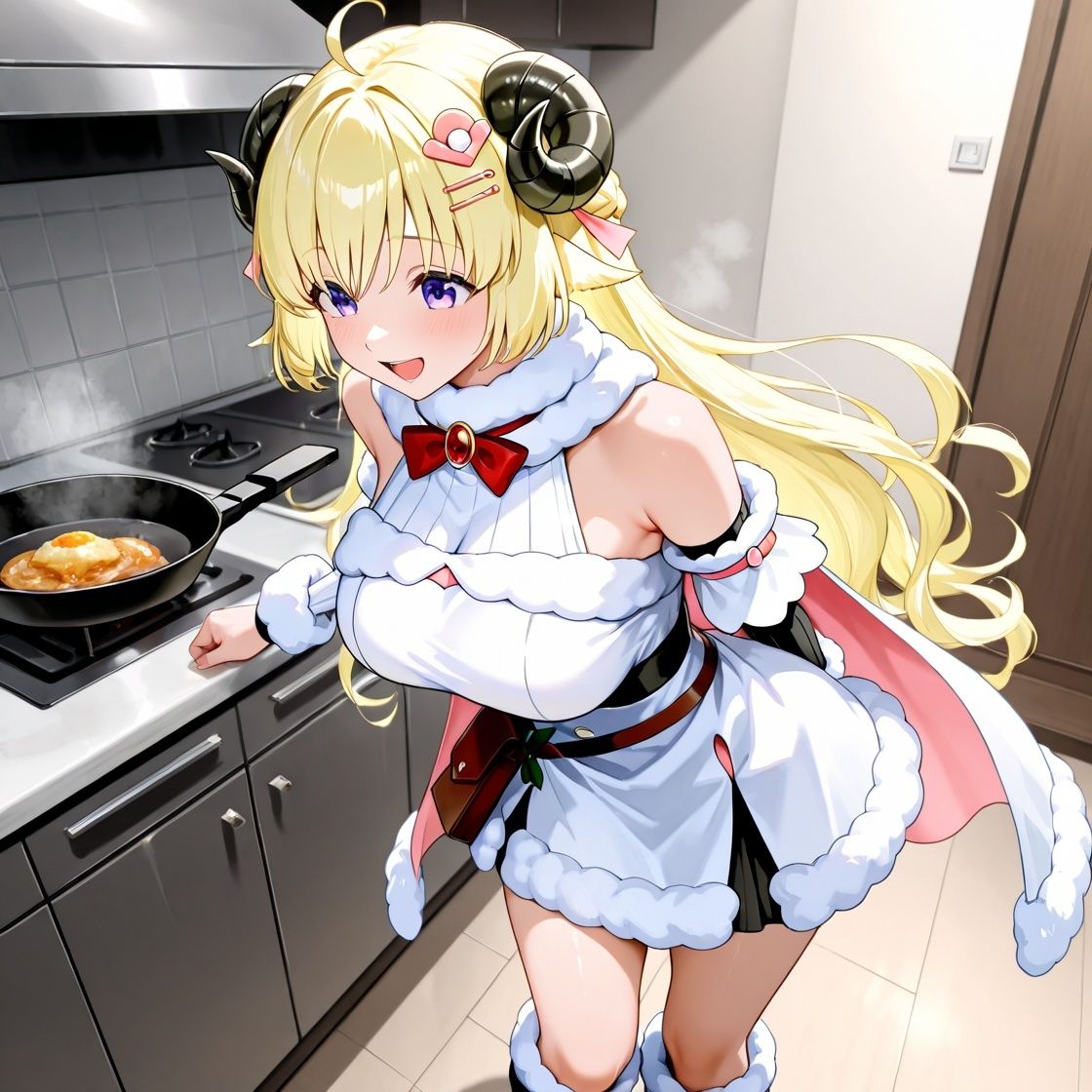 ホ〇ライブ イチャイチャ同棲  角〇わため サンプル3ページ目