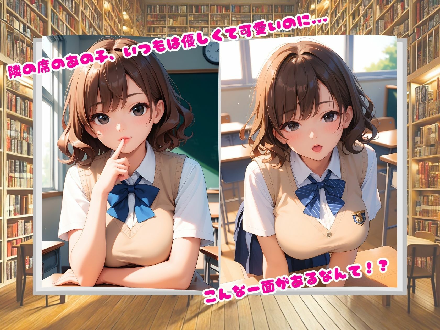 【学園天使】隣の席の無垢な蕾 サンプル2ページ目