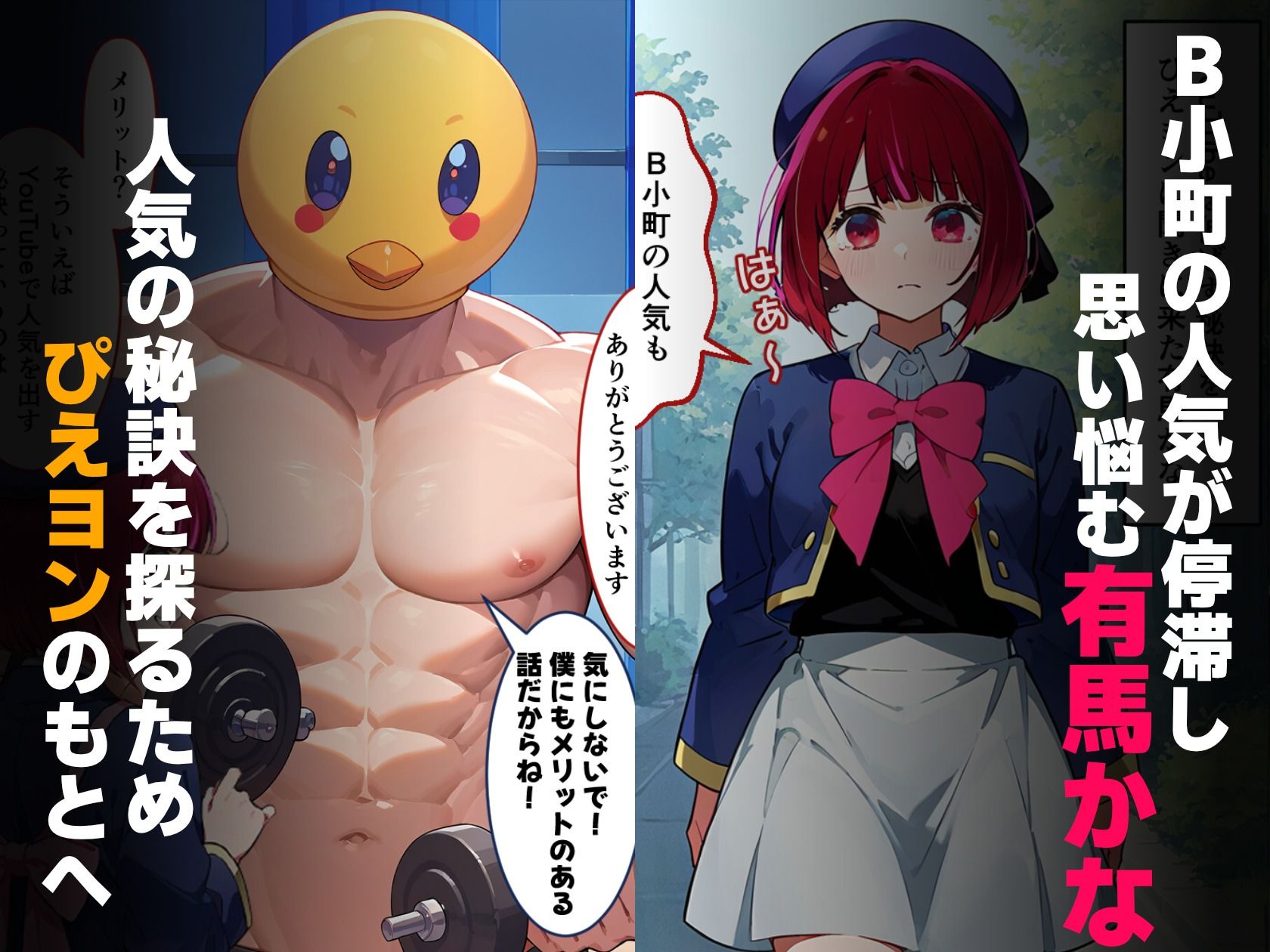 ビキニかなちゃんとえっちトレーニングwithぴえヨン サンプル1ページ目