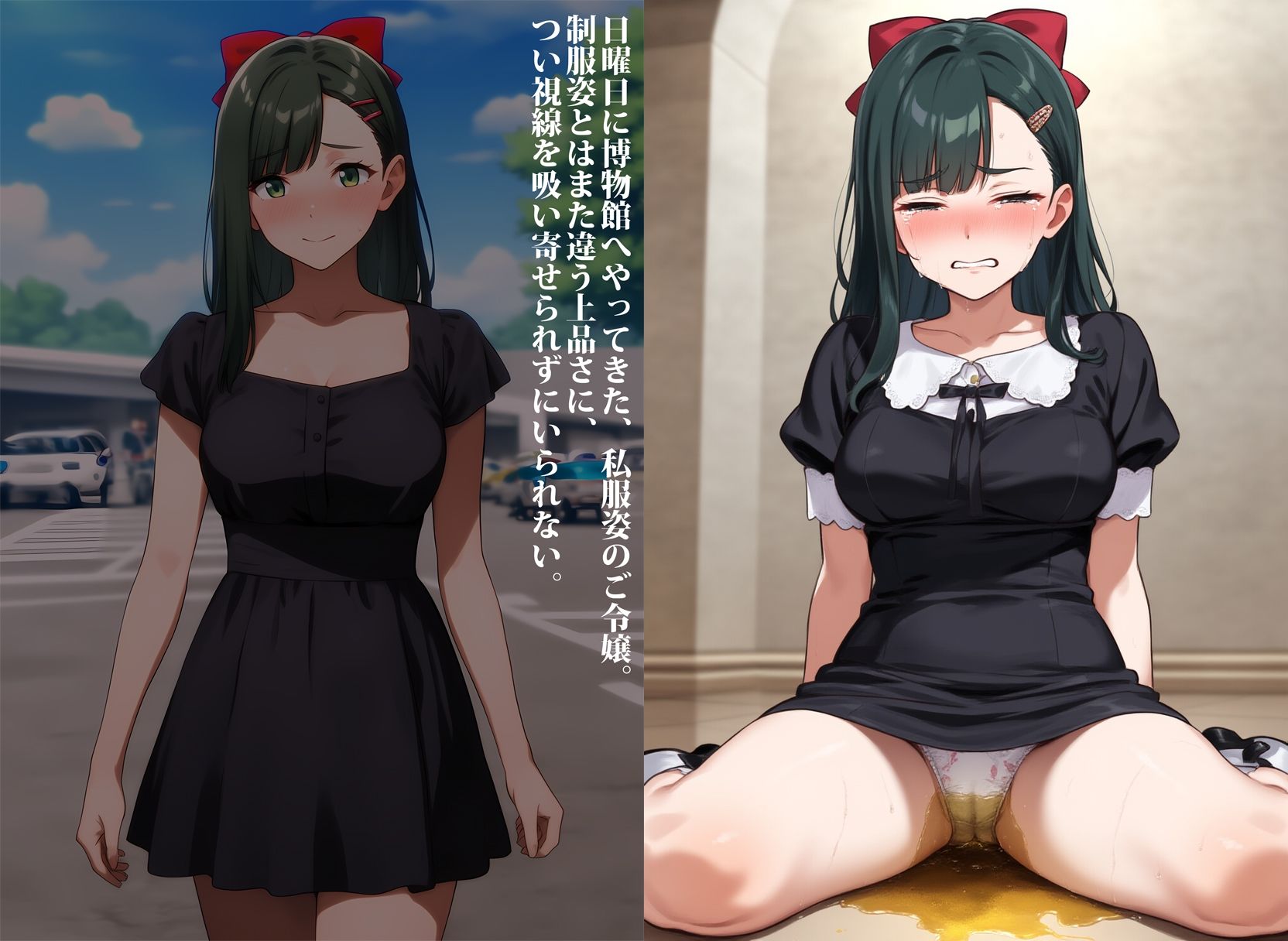 私立の学園に通ってるお嬢様のお漏らし サンプル7ページ目