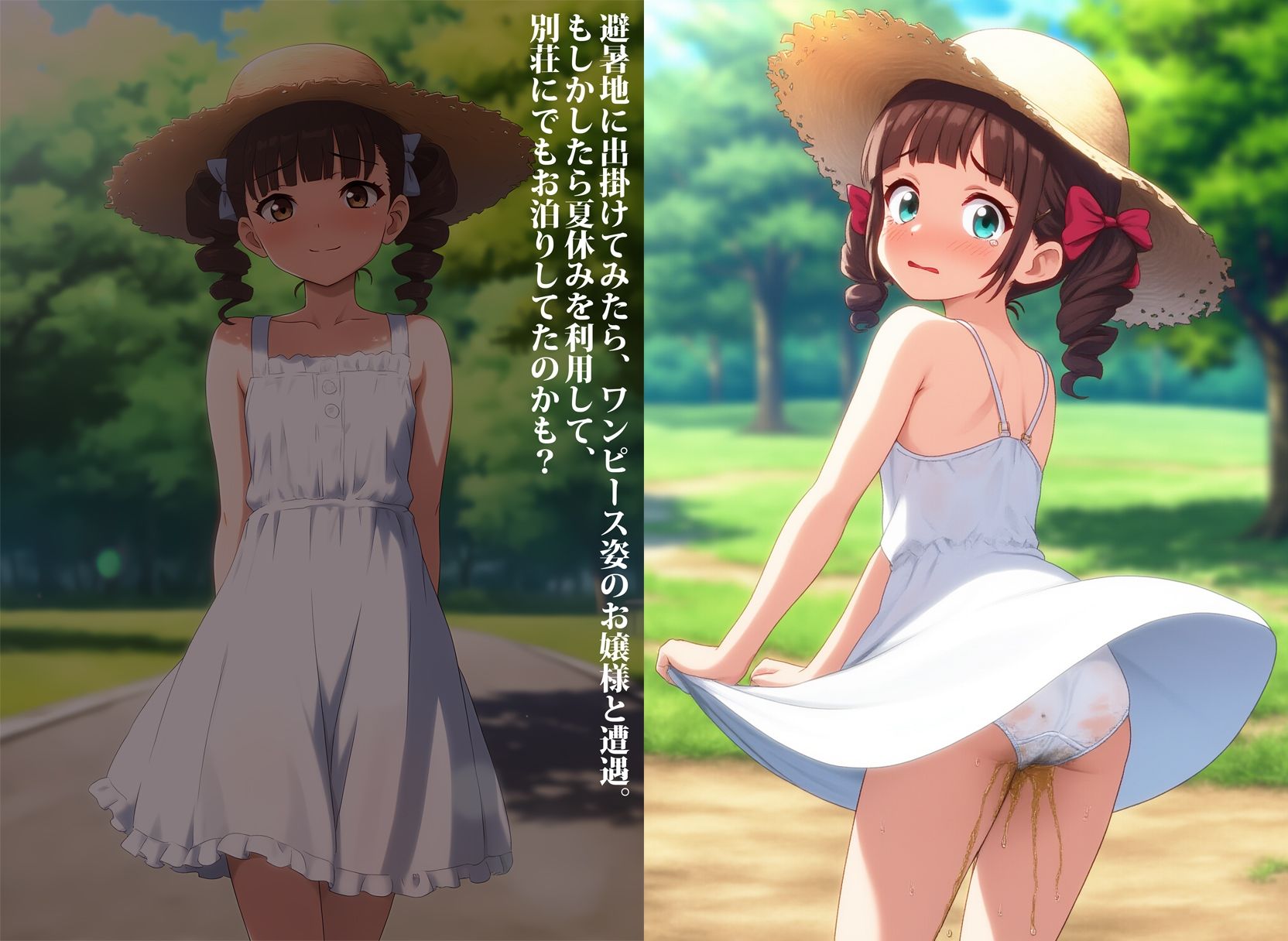 私立の学園に通ってるお嬢様のお漏らし サンプル8ページ目