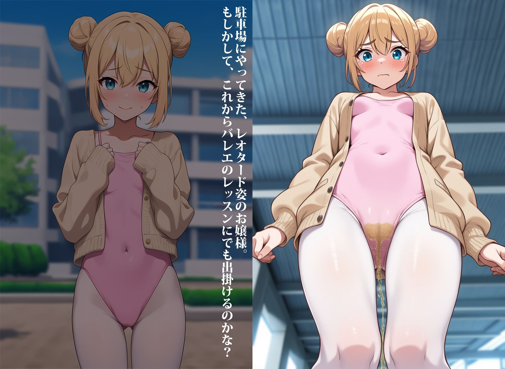私立の学園に通ってるお嬢様のお漏らし サンプル9ページ目