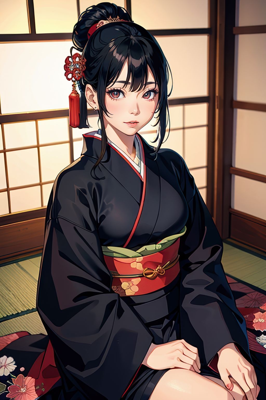 Japanese style 2.5D illustrations AI beauty photo book サンプル2ページ目