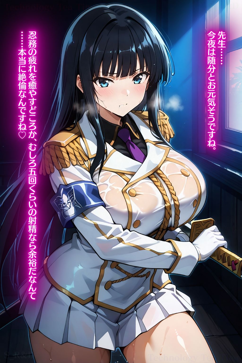 閃〇カグラ:斑〇:セリフ付きエロ画集 サンプル1ページ目
