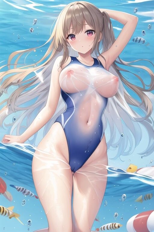 透け透け水着美少女 サンプル2ページ目