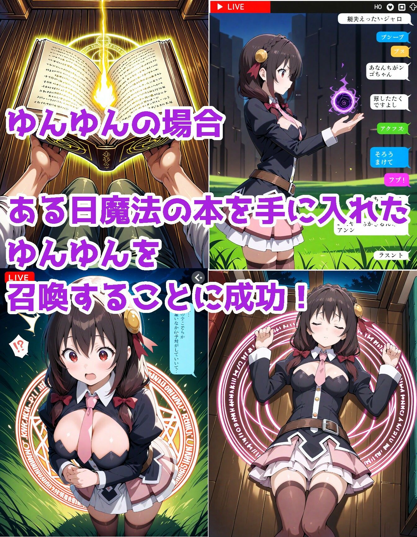 紅魔族の娘を召喚できた！ サンプル1ページ目