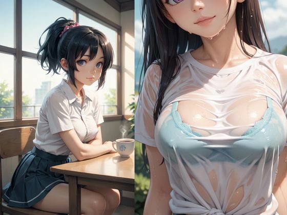 店長は巨乳のバイト女子のノーブラ誘惑プンプンに負けてまだ女子〇◯なのに理性を忘れて勢い余って手を出してしまった… サンプル1ページ目