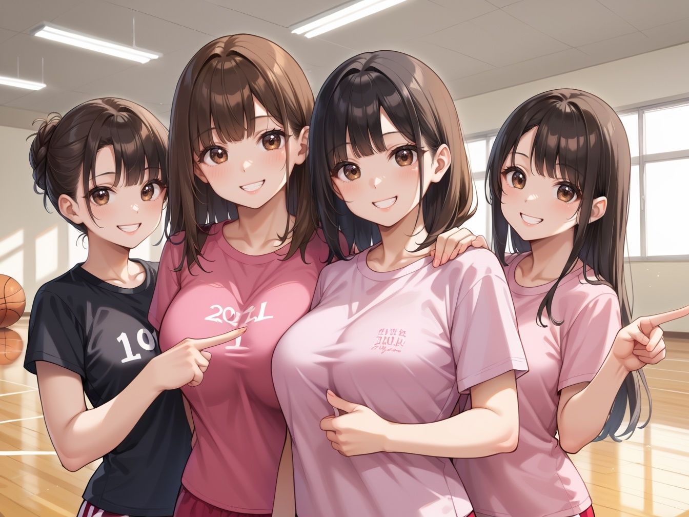 ヤリマン女子校生・種付け合宿 〜バスケ部女子たちハメ倒し！〜 サンプル2ページ目