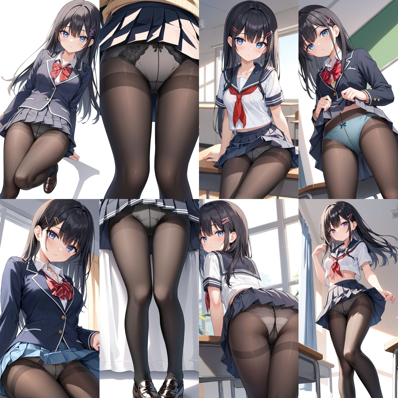 【続編2】 女友達にお金を払って、黒タイツおパンティーをみせてもらった【500枚】 サンプル1ページ目