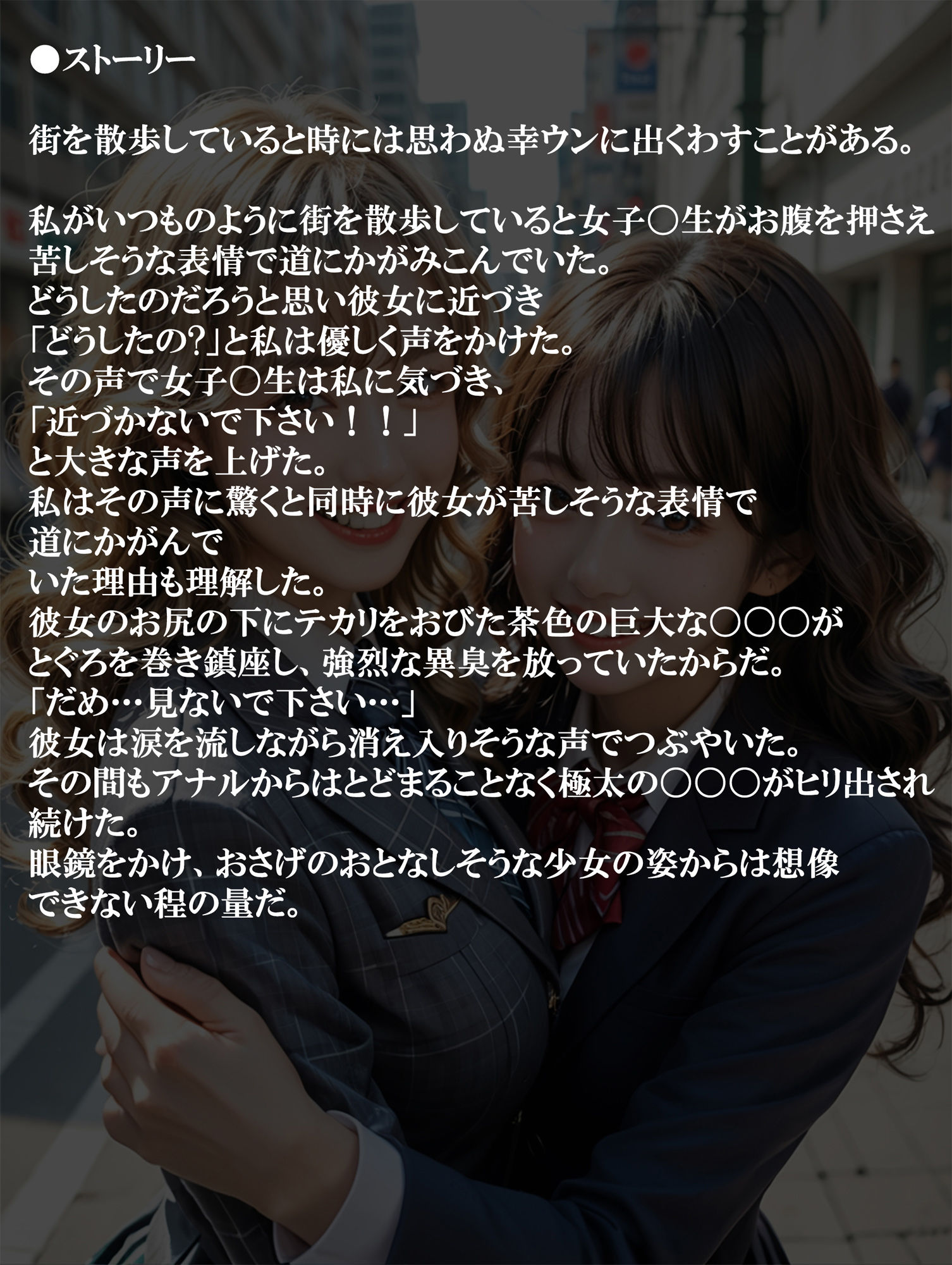 排便少女 女子〇生＆チア poopgirl サンプル4ページ目