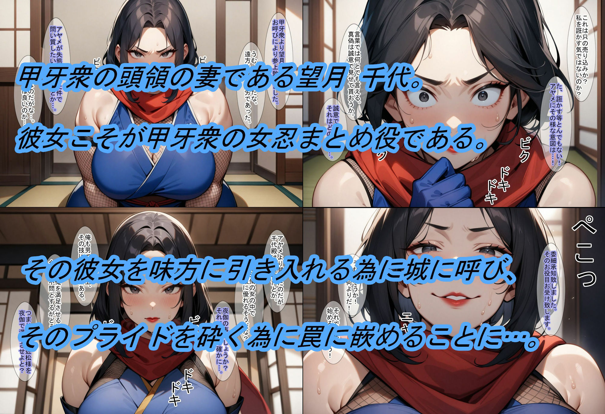 【転生したら戦国時代3】甲牙忍軍の企てを阻み、妻子を纏めて寝取った話 サンプル4ページ目