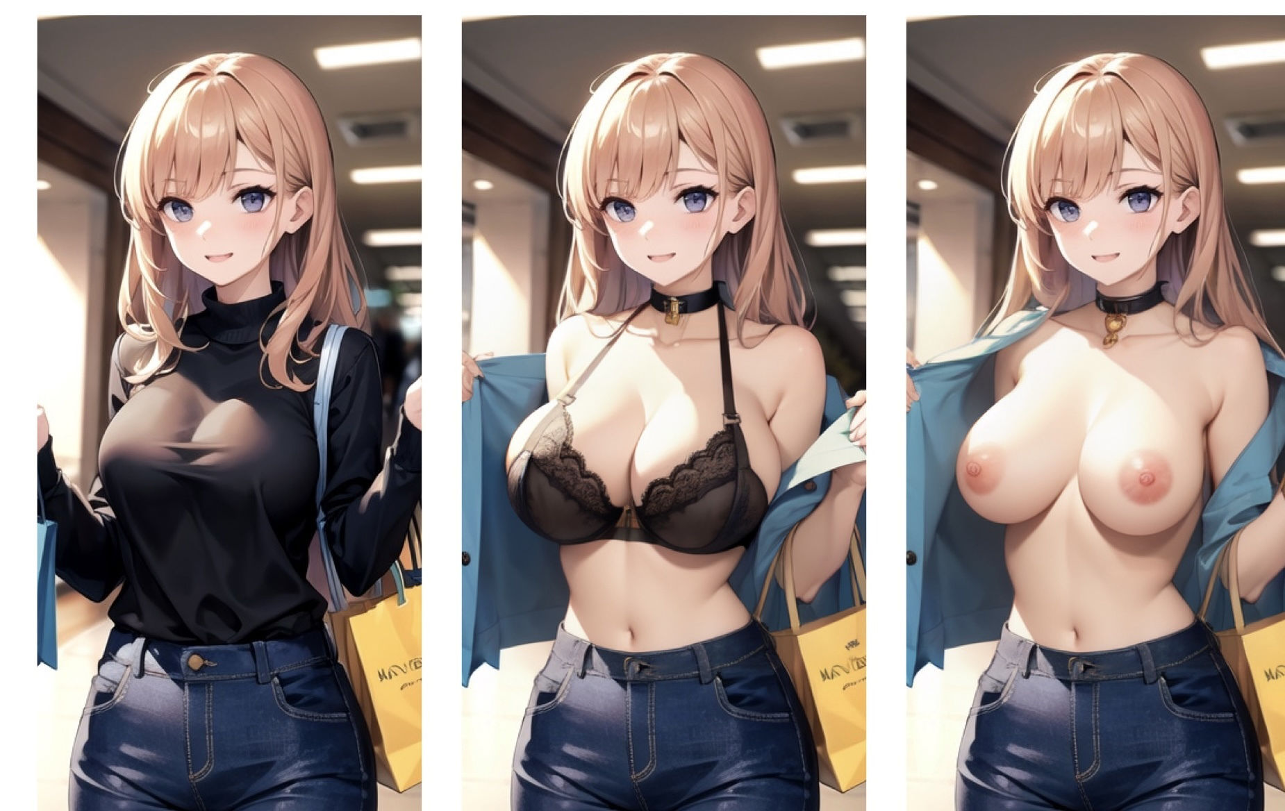 脱がされ少女 色んな女の子編01 サンプル6ページ目