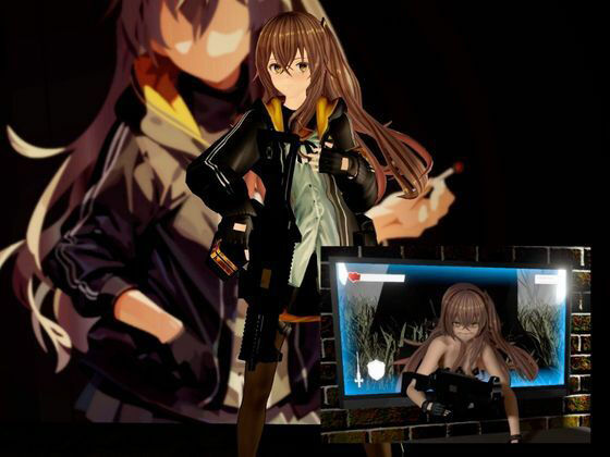ドールズフロントラインからUMP45ちゃんが動画で登場！ゆーえむぴーよんごー サンプル1ページ目