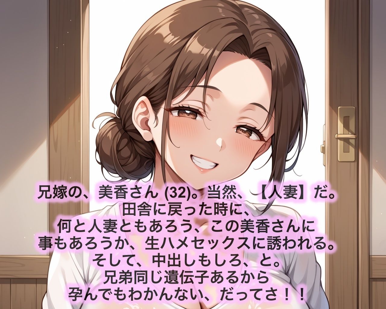 兄嫁が、生ハメセックスに誘ってくるんだが。 サンプル1ページ目