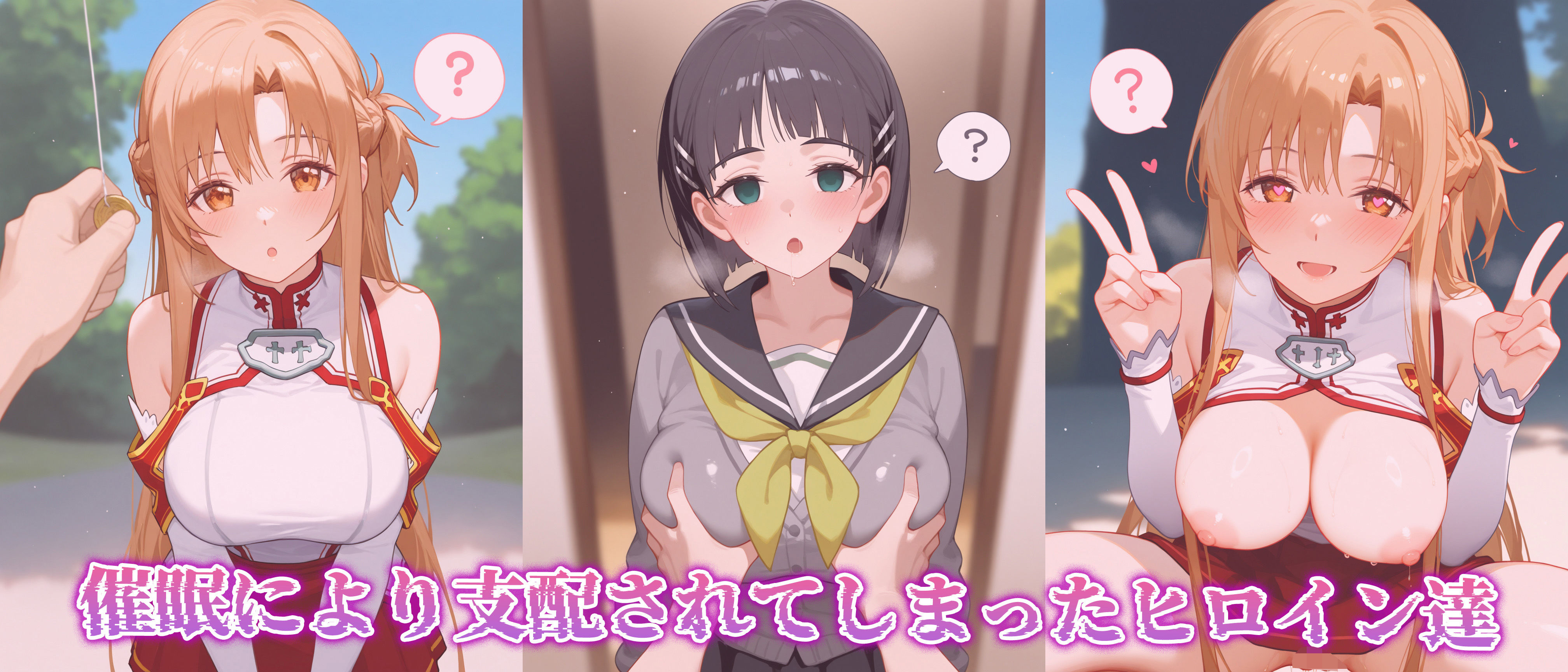 【催●性支配】強●淫乱ヒロイン化 SAO編【結○明日奈/桐○谷直葉】 サンプル1ページ目