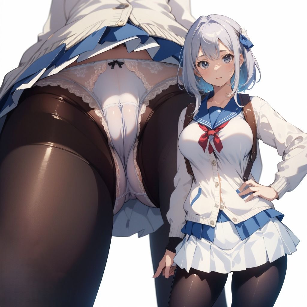 制服JK（白）のえちえちおパンツ盗撮アングル サンプル4ページ目