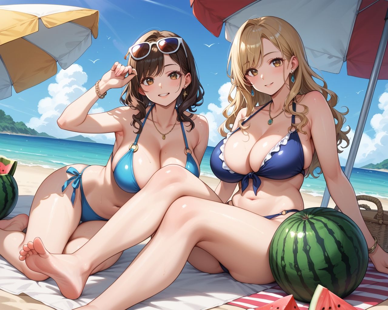 巨乳＆金髪＆茶髪 性処理学級 白ギャルビキニ編【119P】 サンプル1ページ目