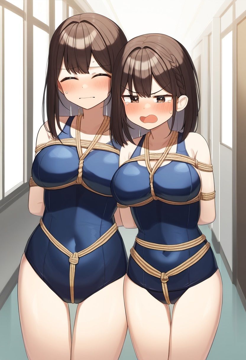 スポーツ少女着衣緊縛AIイラスト集 サンプル6ページ目