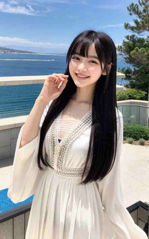 AI美女写真集┃清楚な大人美人 サンプル1ページ目