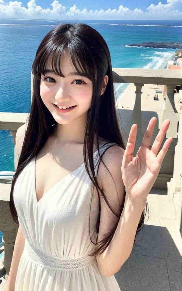 AI美女写真集┃清楚な大人美人 サンプル2ページ目