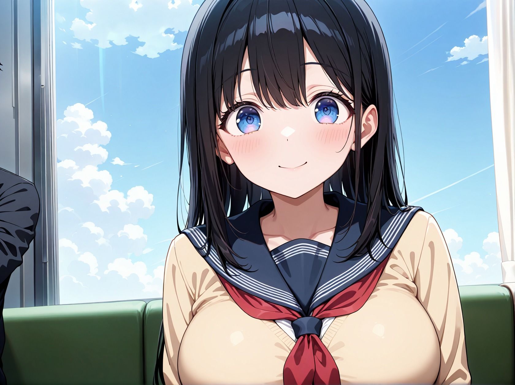 爆乳女子校生との日課は種付け本気SEX！ サンプル1ページ目