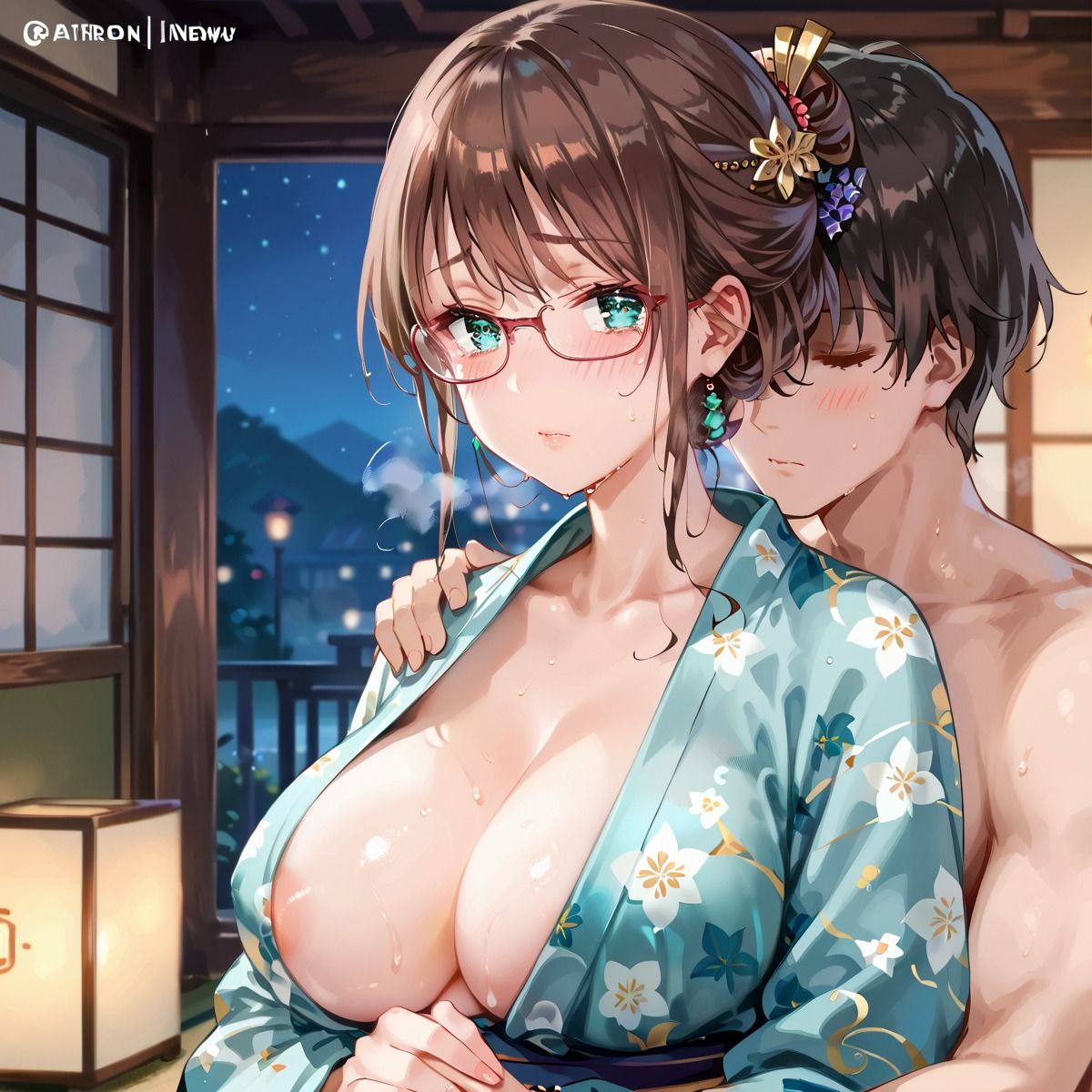 内気な眼鏡和服女子の欲情〜第三集〜 サンプル5ページ目