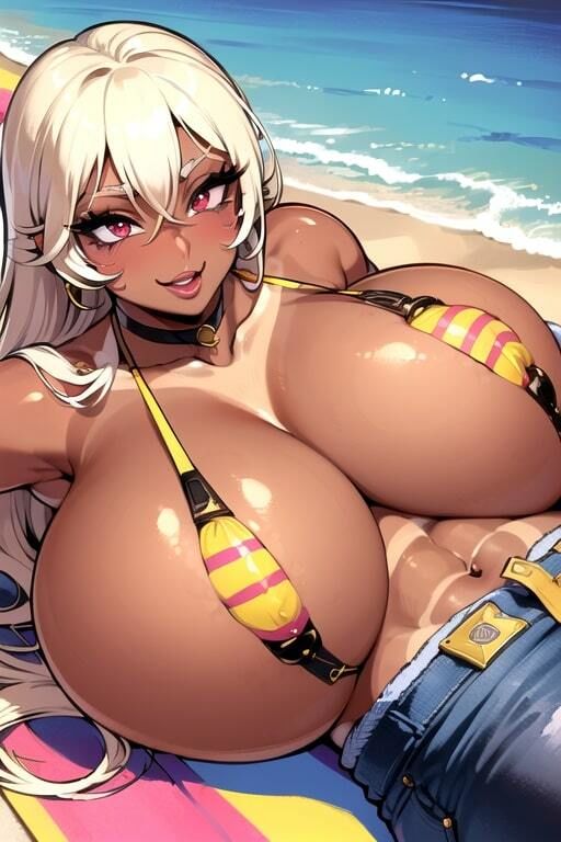 AIグラビアCG集 爆乳ギャルナミ サンプル5ページ目