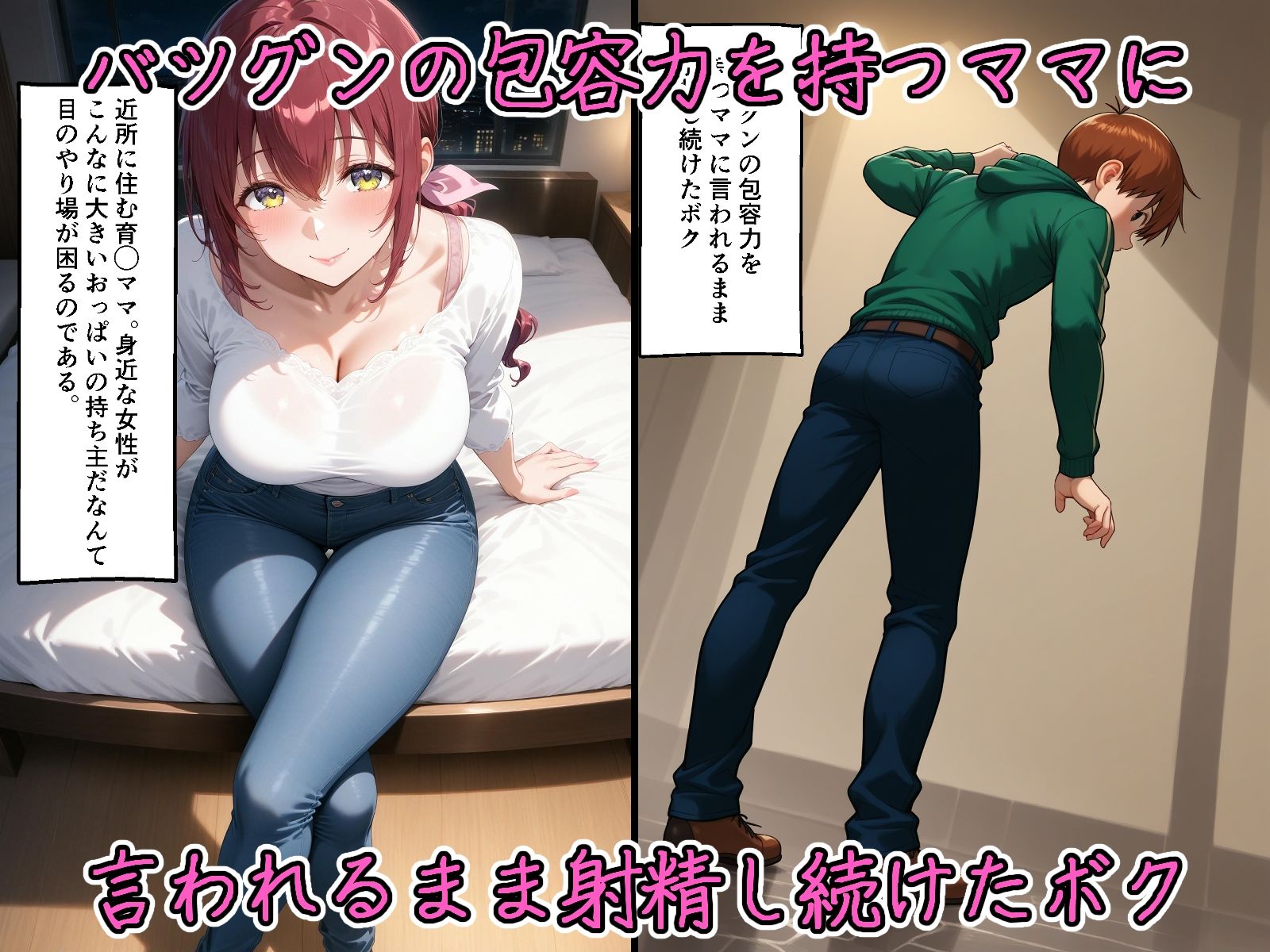 バツグンの包容力を持つママに言われるまま射精し続けたボク サンプル1ページ目