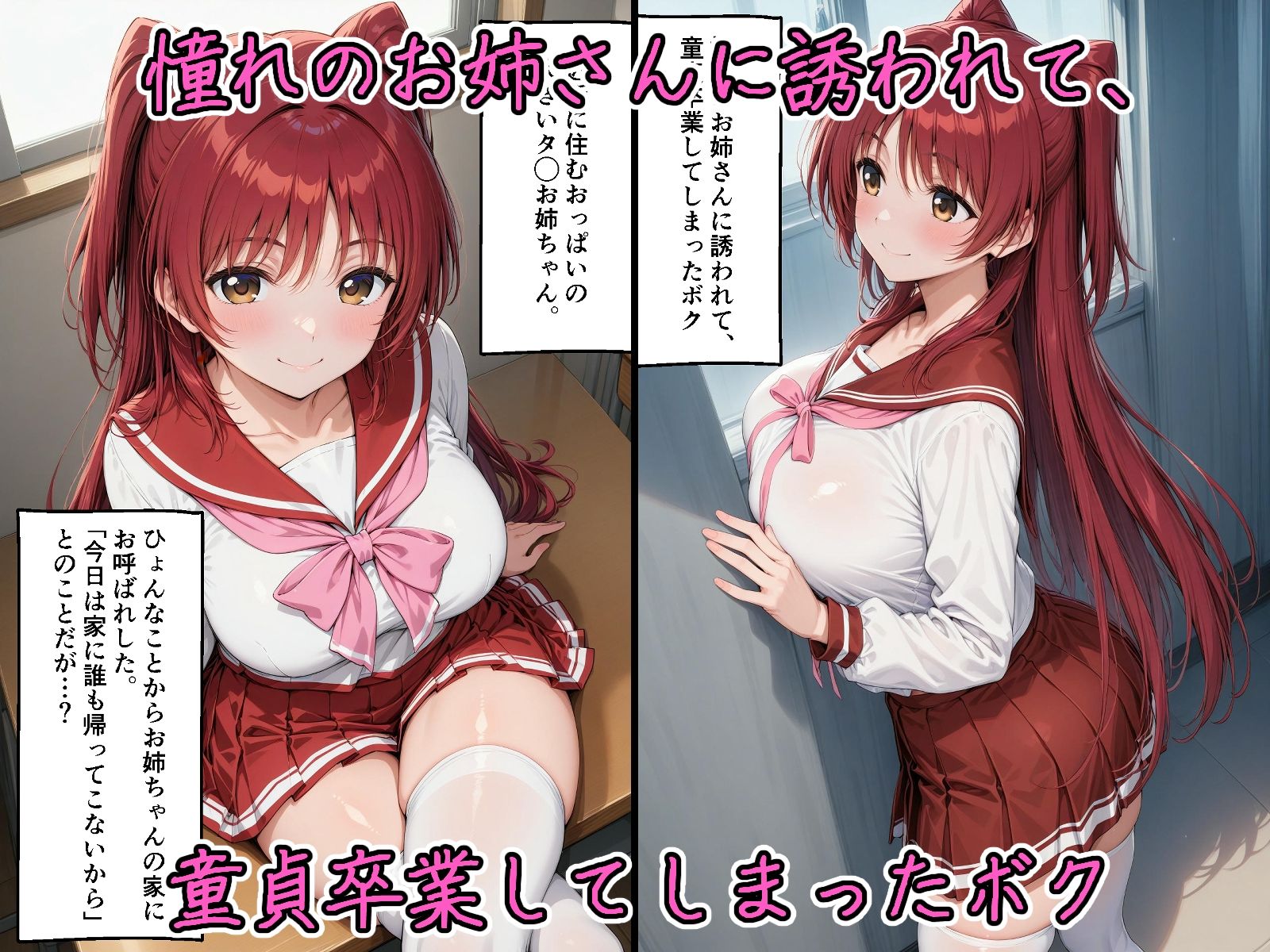 憧れのお姉さんに誘われて、童貞卒業してしまったボク サンプル1ページ目