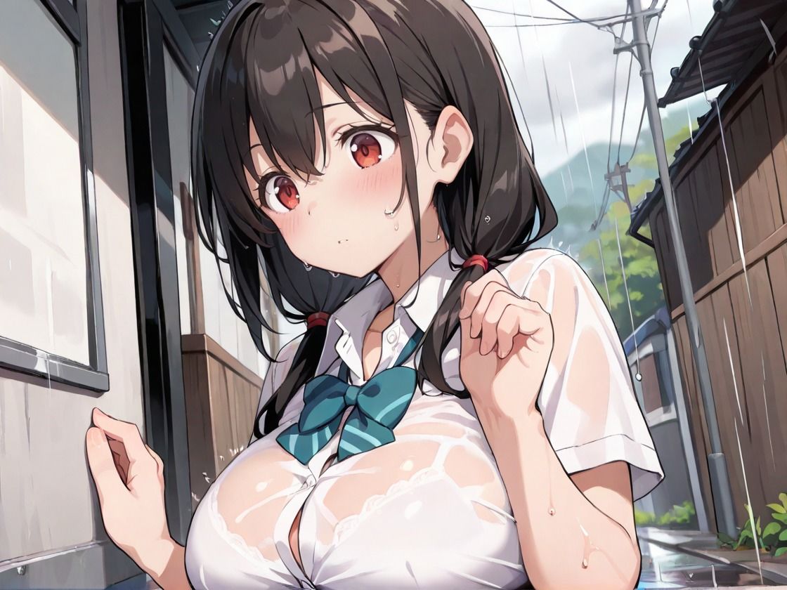 雨でびしょ濡れの女子生徒と禁断の中出しSEXした話 サンプル1ページ目