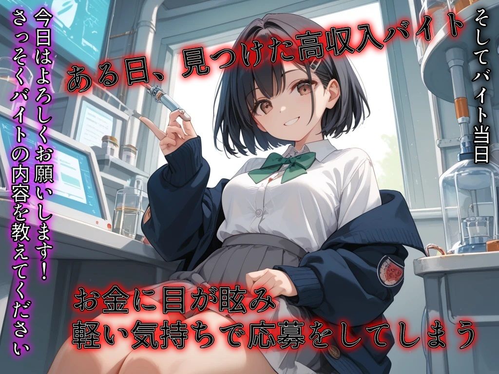 連続絶頂実験 --怪しいバイトに応募したら被検体にされた女子校生-- サンプル2ページ目