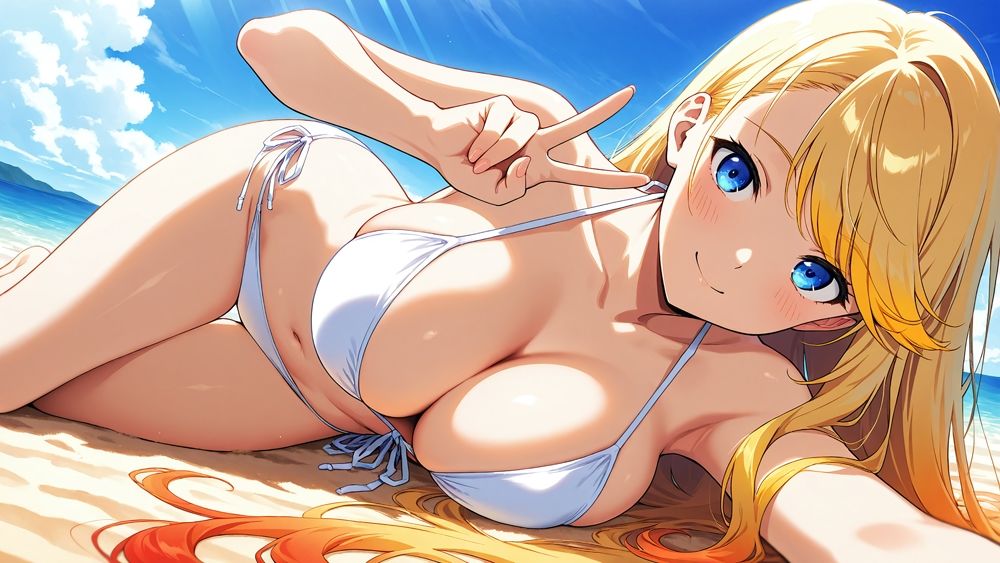 高嶺の黒髪お嬢様と大胆な金髪アイドルが専属カメラマンと禁断契約！【4K】【FANZA専売】 サンプル2ページ目