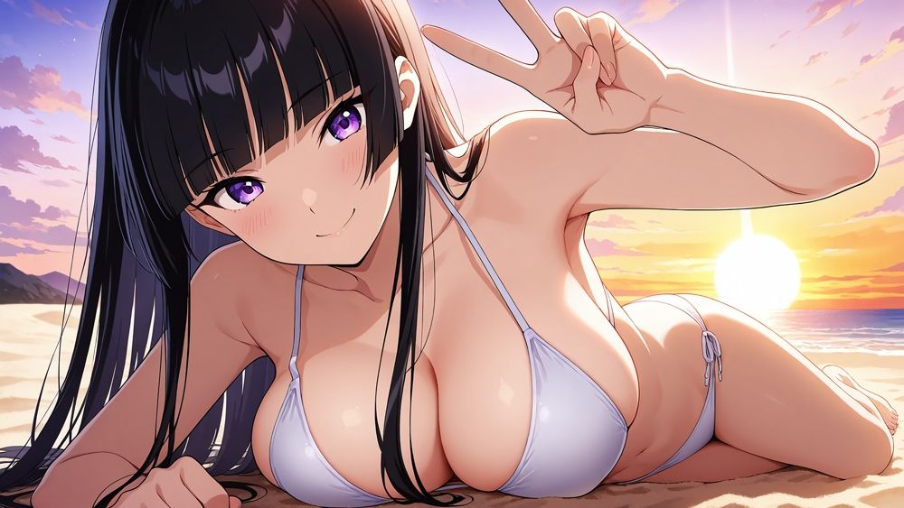 高嶺の黒髪お嬢様と大胆な金髪アイドルが専属カメラマンと禁断契約！【4K】【FANZA専売】 サンプル3ページ目